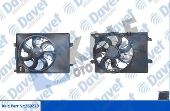 KALE 360270 Fan Motoru Davlumbazli Hyundai Ix35 2.0 4wd 10-15 Kia Sportage Iii 2.0 Cvvt 2.0 Cvvt  ####